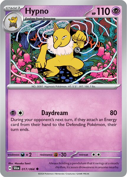 Hypno 017/064 - Uncommon - Reverse Holo-Kantocards