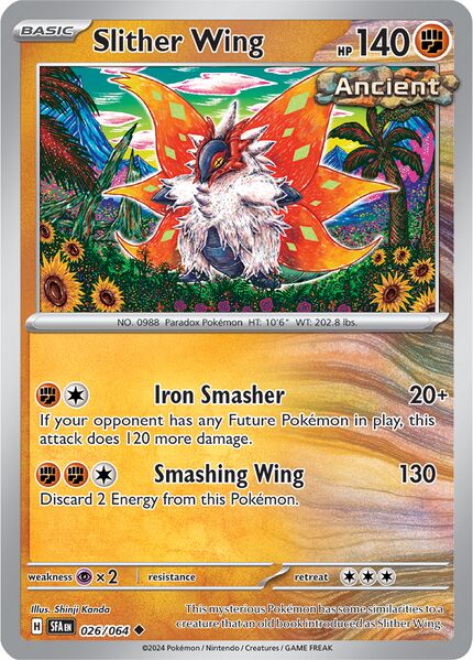 Slither Wing 026/064 - Uncommon - Reverse Holo-Kantocards
