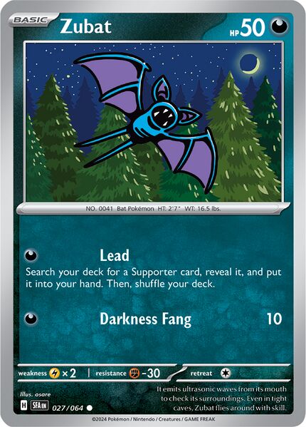 Zubat 027/064 - Common - Reverse Holo-Kantocards