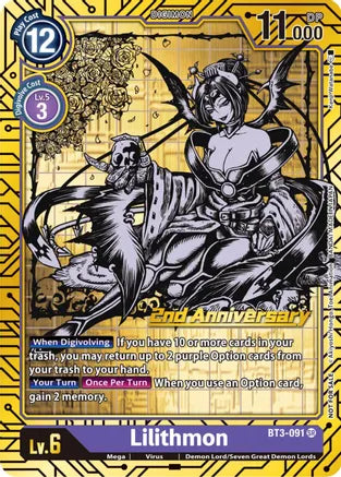 Lilithmon BT3-091 (2nd Anniversary Set)-Kantocards