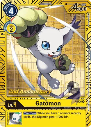 Gatomon P-006 (2nd Anniversary Set)-Kantocards