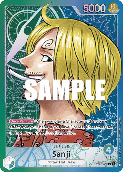 Sanji (Alternate Art) OP02-026 - Leader-Kantocards