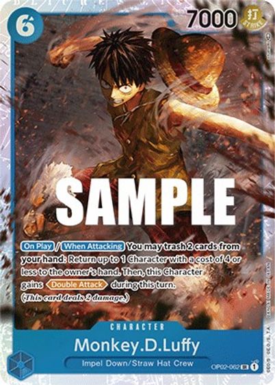 Monkey.D.Luffy OP02-062 - Super Rare-Kantocards
