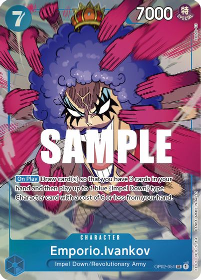 Emporio.Ivankov (Alternate Art) OP02-051 - Super Rare-Kantocards