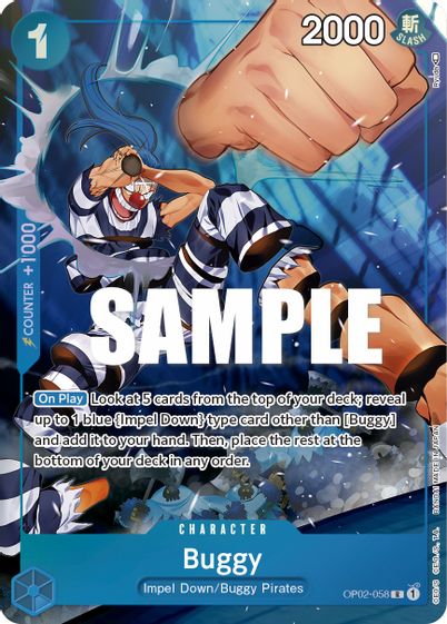 Buggy (Alternate Art) OP02-058 - Rare-Kantocards