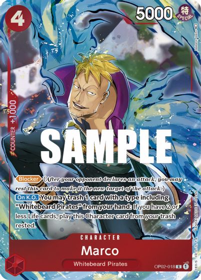 Marco (Alternate Art) OP02-018 - Rare-Kantocards