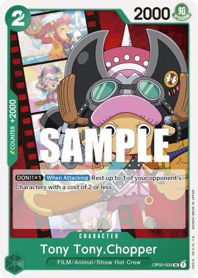 Tony Tony.Chopper OP02-034 - Uncommon-Kantocards