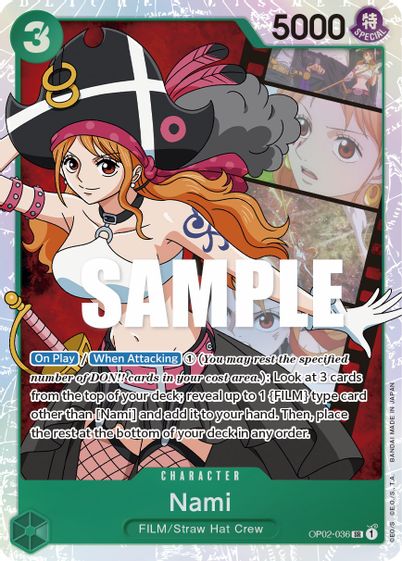 Nami OP02-036 - Super Rare-Kantocards