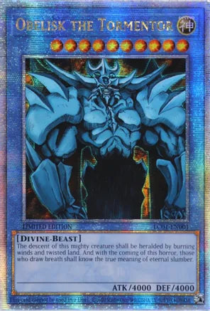 Obelisk the Tormentor LC01-EN001 (Quarter Century Secret Rare)-Kantocards