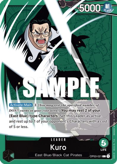 Kuro OP03-021 - Leader-Kantocards