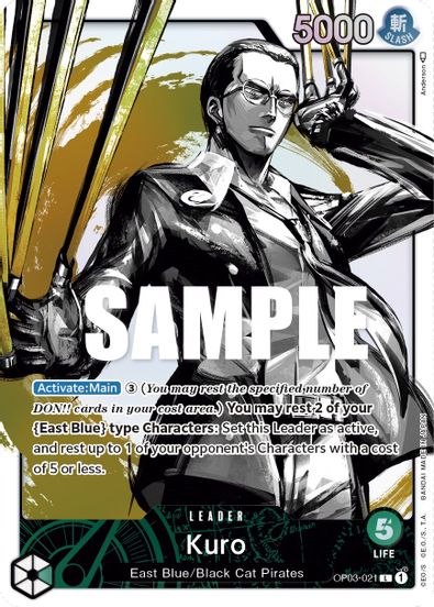 Kuro (Alternate Art) OP03-021 - Leader-Kantocards