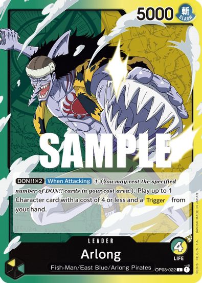 Arlong OP03-022 - Leader-Kantocards