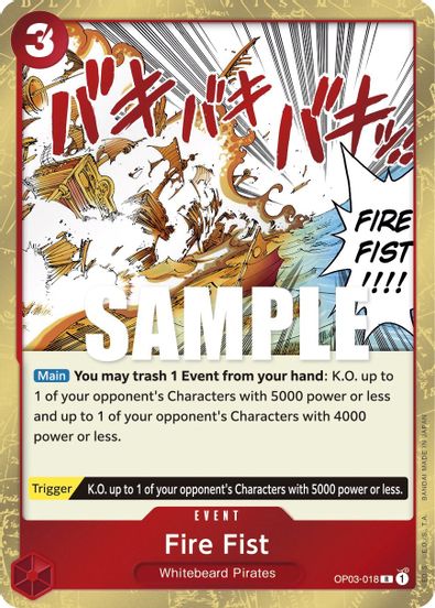 Fire Fist OP03-018 - Rare-Kantocards