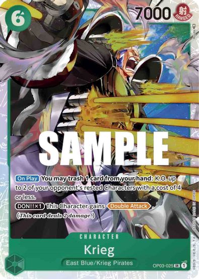 Krieg OP03-025 - Super Rare-Kantocards