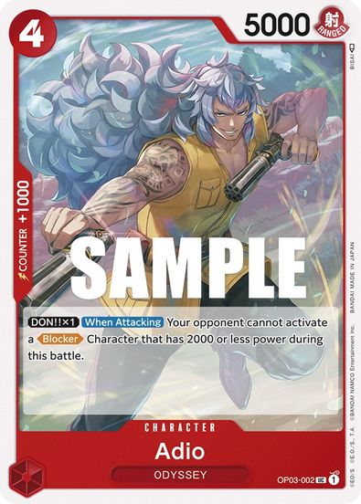 Adio OP03-002 - Uncommon-Kantocards