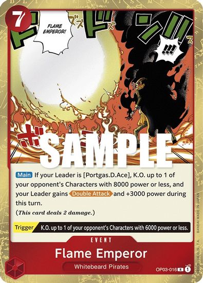 Flame Emperor OP03-016 - Rare-Kantocards
