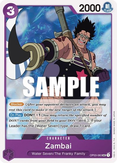 Zambai OP03-063 - Uncommon-Kantocards