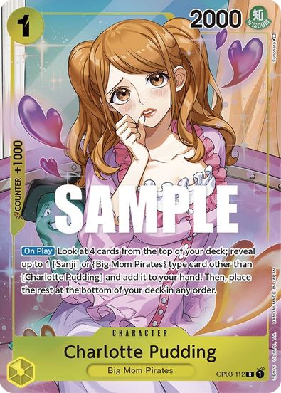 Charlotte Pudding (Alternate Art) OP03-112 - Rare-Kantocards