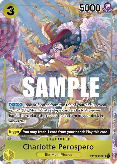 Charlotte Perospero (Alternate Art) OP03-113 - Super Rare-Kantocards