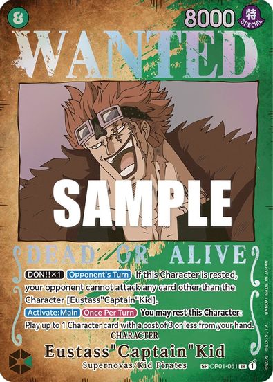 Eustass"Captain"Kid (Wanted Poster) OP01-051 - Super Rare-Kantocards