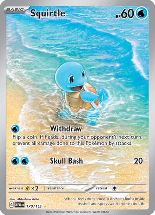 Squirtle 170/165 - Illustration Rare-Kantocards