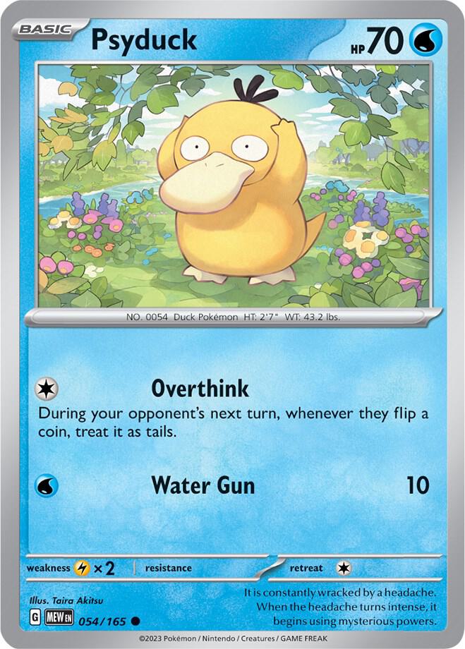 Psyduck 054/165 - Common - Reverse Holo - Español-Kantocards