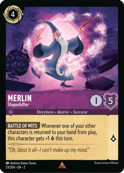 Merlin - Shapeshifter 53/204 - Rare - Cold Foil-Kantocards