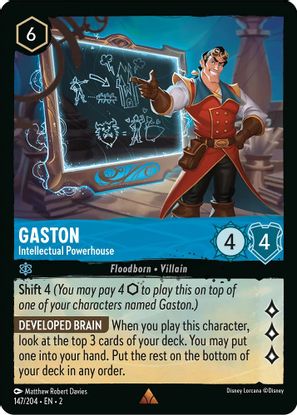 Gaston - Intellectual Powerhouse 147/204 - Rare-Kantocards