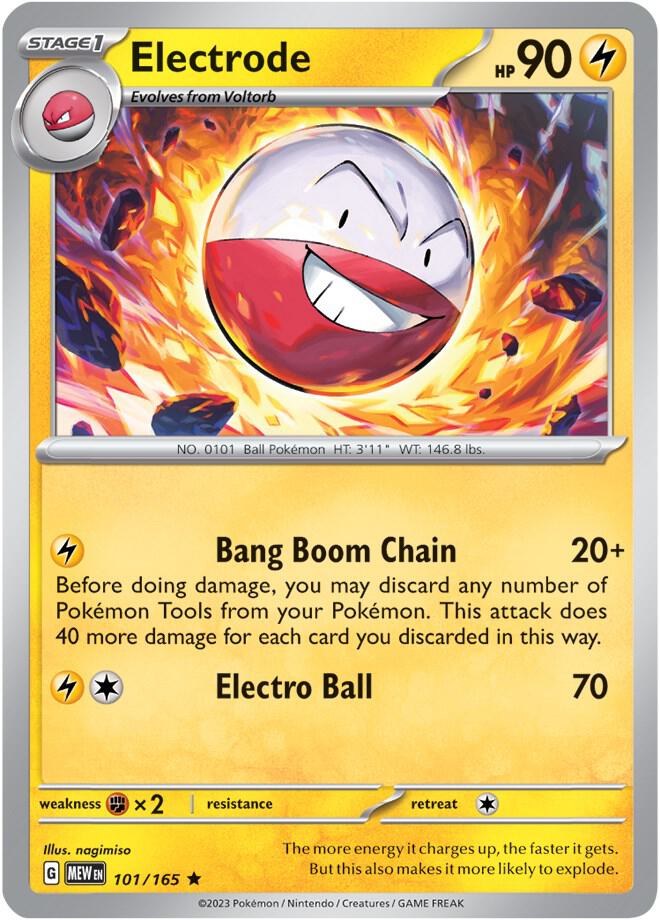Electrode 101/165 - Rare - Reverse Holo - Español-Kantocards