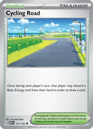 Cycling Road 157/165 - Uncommon-Kantocards