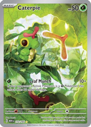 Caterpie 172/165 - Illustration Rare-Kantocards