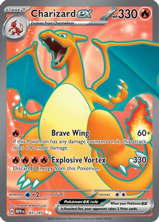 Charizard ex 183/165 - Ultra Rare-Kantocards