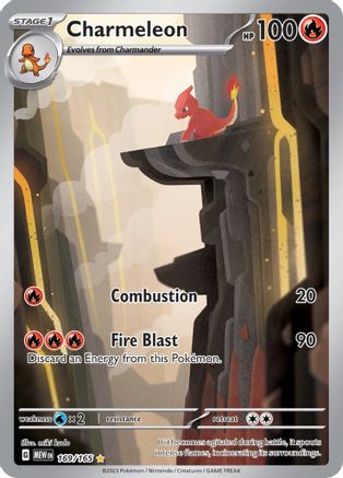 Charmeleon 169/165 - Illustration Rare-Kantocards