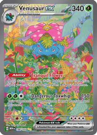 Venusaur ex - 198/165 - Special Illustration Rare-Kantocards