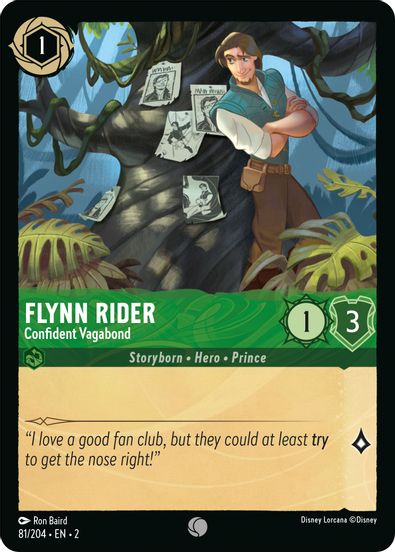 Flynn Rider - Confident Vagabond 81/204 - Common-Kantocards