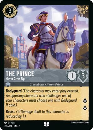 The Prince - Never Gives Up 195/204 - Uncommon - Cold Foil-Kantocards