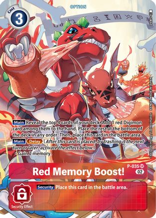 Red Memory Boost! P-035 (Adventure Box 02)-Kantocards
