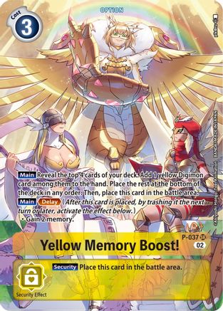 Yellow Memory Memory Boost! P-037 (Adventure Box 02)-Kantocards