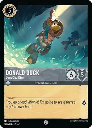 Donald Duck - Deep-Sea Diver 178/204 - Common - Cold Foil-Kantocards