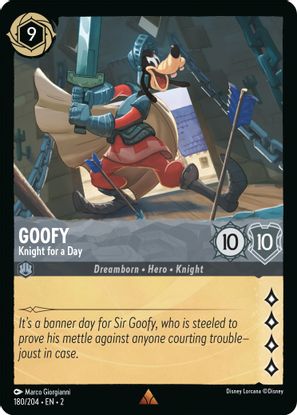 Goofy - Knight for a Day 180/204 - Rare-Kantocards