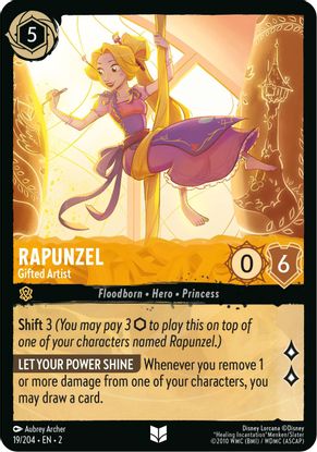 Rapunzel - Gifted Artist 19/204 - Uncommon-Kantocards