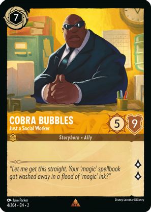 Cobra Bubbles - Just a Social Worker 4/204 - Rare-Kantocards