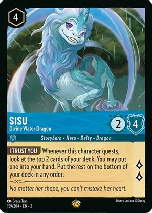 Sisu - Divine Water Dragon 159/204 - Legendary-Kantocards