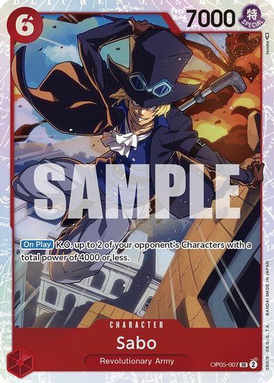 Sabo OP05-007 - Super Rare-Kantocards