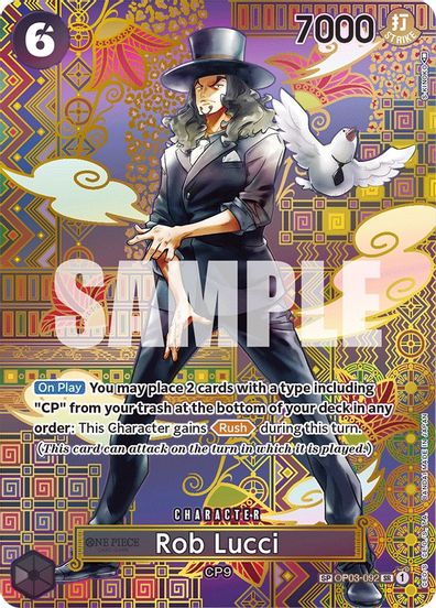 Rob Lucci (SP) OP03-092 - Super Rare-Kantocards