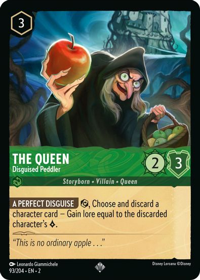 The Queen - Disguised Peddler 93/204 - Super Rare - Cold Foil-Kantocards