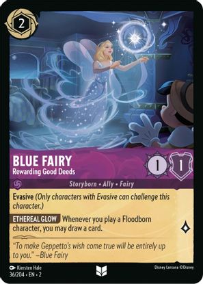 Blue Fairy - Rewarding Good Deeds 36/204 - Uncommon - Cold Foil-Kantocards