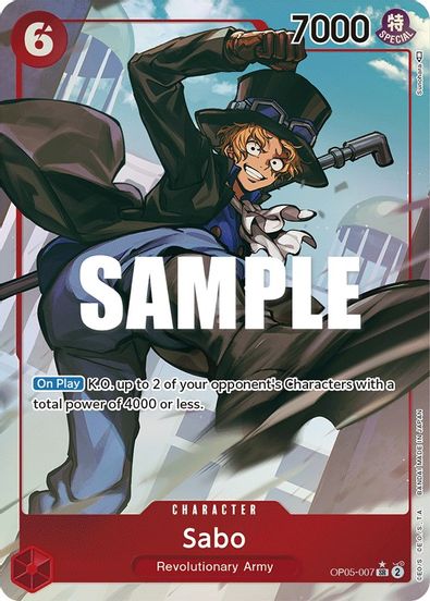 Sabo (Alternate Art) OP05-007 - Super Rare-Kantocards