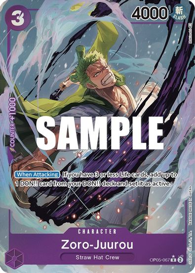 Zoro-Juurou (Alternate Art) OP05-067 - Rare-Kantocards