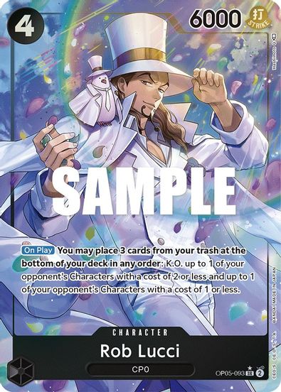 Rob Lucci (Alternate Art) OP05-093 - Super Rare-Kantocards